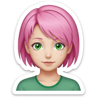 Mitsuri Kanroji, ultra détaillé, sourire narquois  sticker