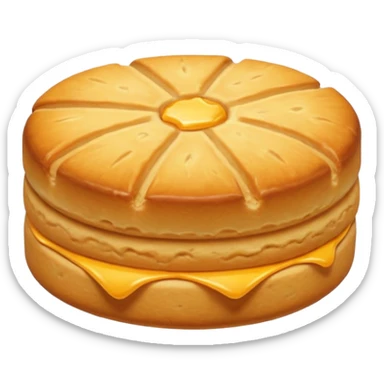 Biscuit simple sans visage sticker