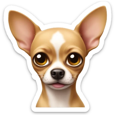 ugly tan chihuahua sticker