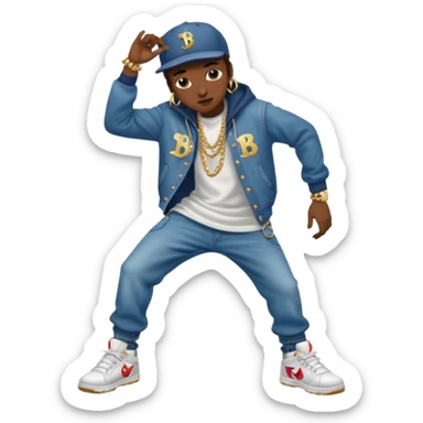 hip hop dancer sticker
