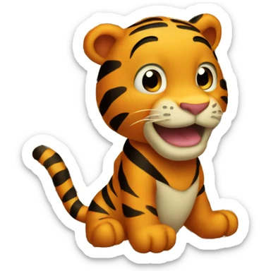 Tigger with a dollar In his hand  sticker