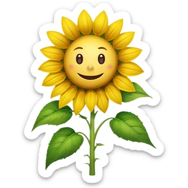 a picture of the sunflower from Plants vs. Zombies sticker
