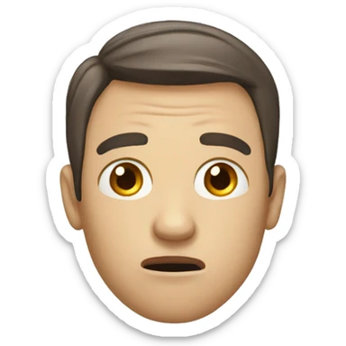 anxiety man sticker
