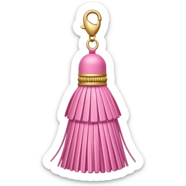 pink ade tassel pendant sticker