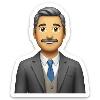 jefe despidiendo a un trabajador sticker