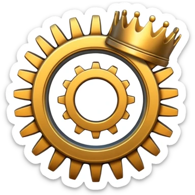 Pignon de mécanique et couronne w porte satellite w planétaire  sticker