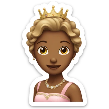 Princess with a crown  sticker
