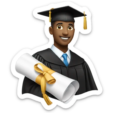 rosie graduate hat sticker