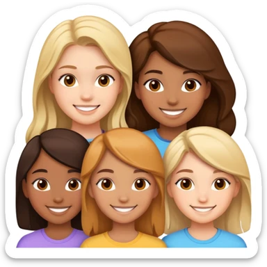 Teen girl squad sticker