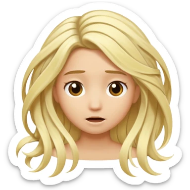 Bleach for hair sticker