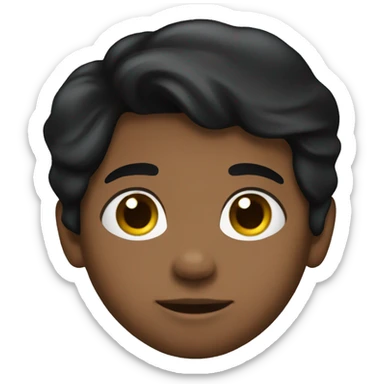 A  black-haired  male  infant. sticker