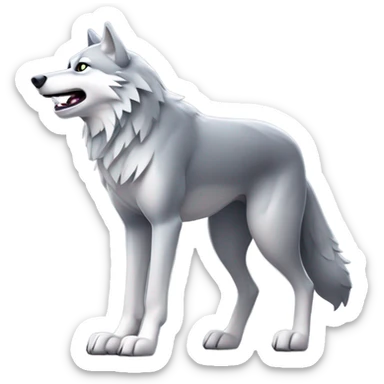 Sigma alpha wolf dancing sticker