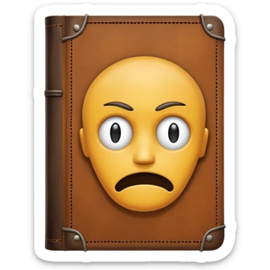 Psychiatry journal book, old book, depression, borderline sticker