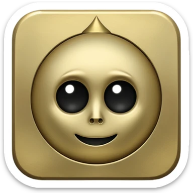 Dull brass gothic Victorian vintage aesthetic sticker