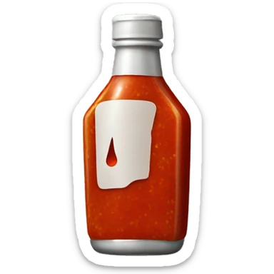 Hot sauce bottle sticker