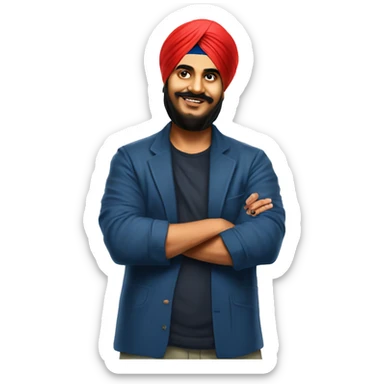 Sidhu moosewala punjabi artist  left side pose sticker