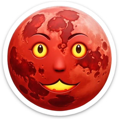 Blood moon sticker