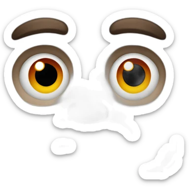 man with a tired face, red eyes, slight unshaven sticker