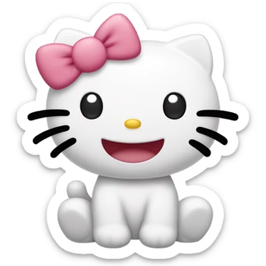 hello kitty smiling  sticker