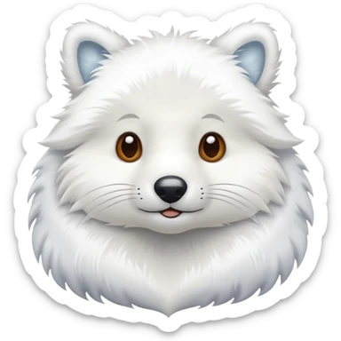 animal russe sous la neige sticker