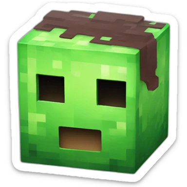Minecraft slime sticker