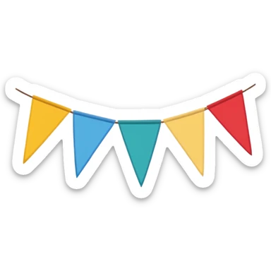 fanion banderole décorative sticker