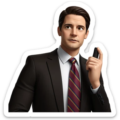 formal look with necktie sticker