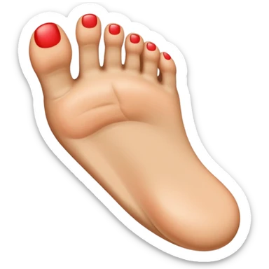 foot flipping someone off sticker