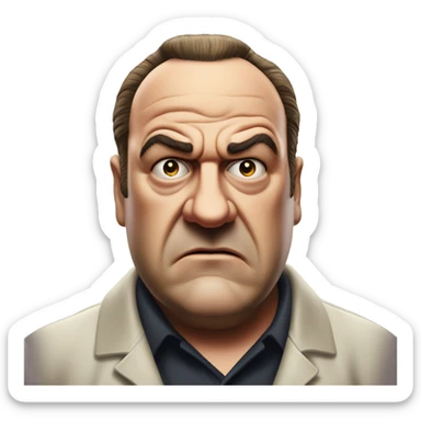 Tony Soprano angry sticker