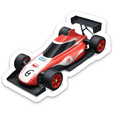 Radio Controlled Toyota 86 shaped like a Formula One race car with exposed wheels  sticker