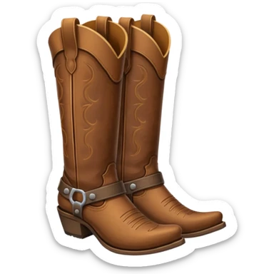 cowboy boot sticker