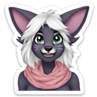  anthro vernid full body furry fursona LiLaiRa sticker