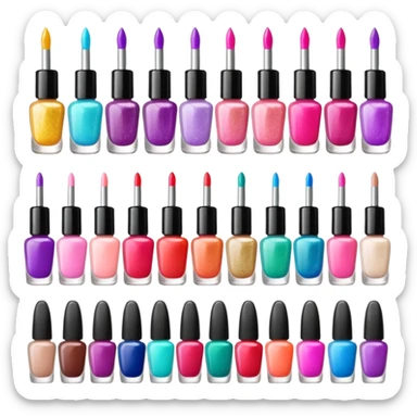 Emojis para nail artists sticker