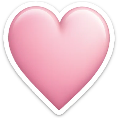 Pink cute heart sticker