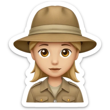 safari hat sticker