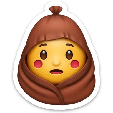 Shivering liver emoji sticker