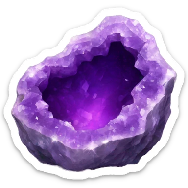 amethyst geode sticker
