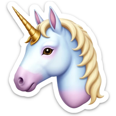 Unicorn with a peanut sticker
