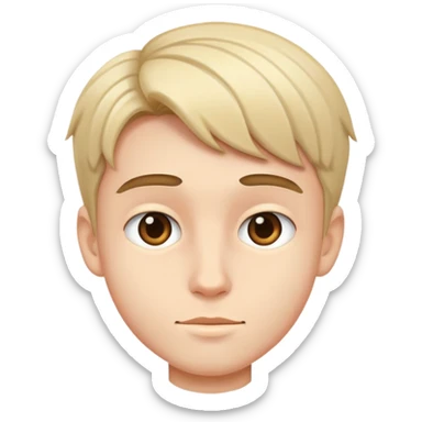 portrait of a stylish boy sticker