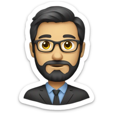 Data Scientist with a trimmed beard sticker