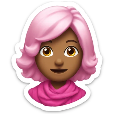 Pink trei for christmas sticker