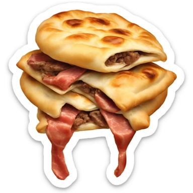 Burek with meat sticker