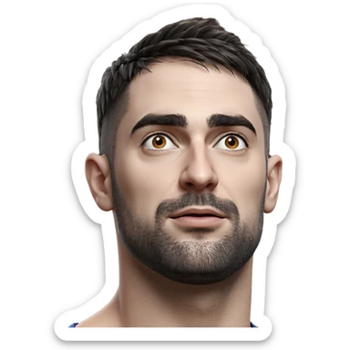 portrait of mature male sticker