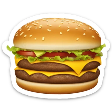 McDonald’s burger sticker
