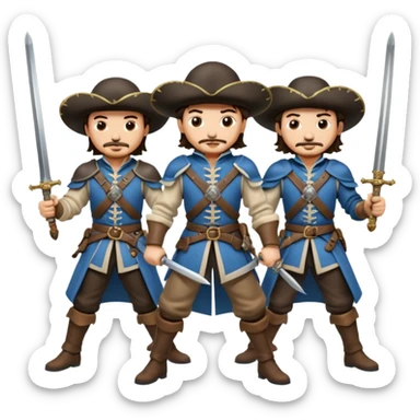 3 musketeers sticker