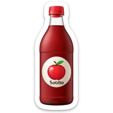 make a sobolo(ghanain drink) make it be in a bottle and the label should say sobolo and spell it like this and the drink dark red a plastic bottle and no fruit sticker