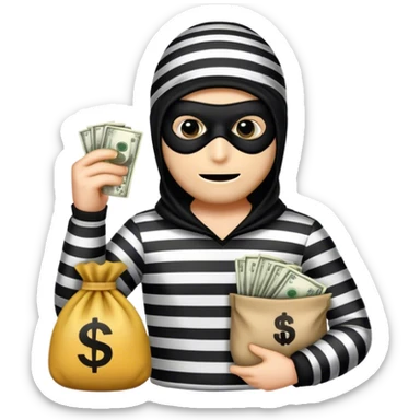Robber emoji sticker