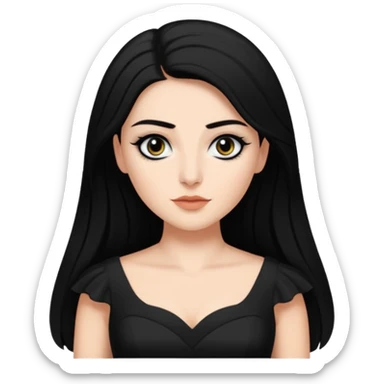 Alysanne Blackwood from Game of Thrones. She is known as black aly and is the Wife of Cregan Stark. I have her looking like Hande Erçel. sticker