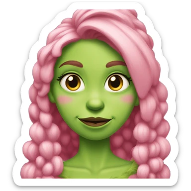 Pink-pretty-girl-grinch sticker