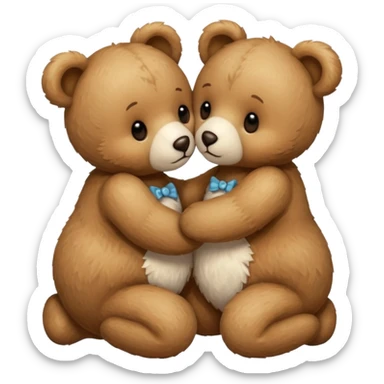kiss bear sticker